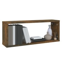 vidaXL Vägghyllor 2 st rökfärgad ek 60x15x23cm konstruerat trä - Bild 7