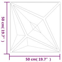 vidaXL Väggpaneler 24 st svart 50x50 cm XPS 6 m² stjärna - Bild 7