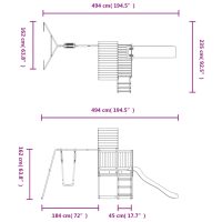 vidaXL Lekplats impregnerad furu - Bild 11