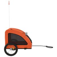 vidaXL Cykelvagn för djur orange oxfordtyg och järn - Bild 6