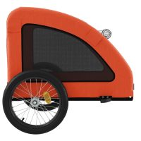 vidaXL Cykelvagn för djur orange oxfordtyg och järn - Bild 7