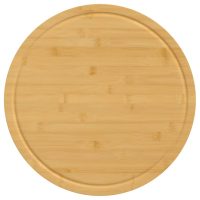 vidaXL Skärbrädor 6 st Ø40x1,5 cm bambu - Bild 4