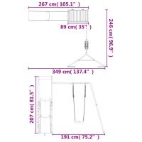 vidaXL Lekplats massivt douglasträ - Bild 12