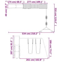 vidaXL Lekplats massivt douglasträ - Bild 12