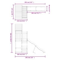 vidaXL Lekplats massiv furu - Bild 9