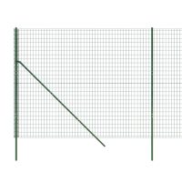 vidaXL Stängsel grön 1,4x25 m galvaniserat stål - Bild 4