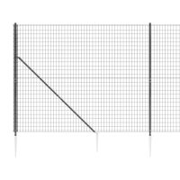 vidaXL Stängsel med markspett antracit 2,2x10 m - Bild 4