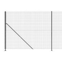 vidaXL Stängsel med stolpsko antracit 1,8x10 m - Bild 4