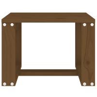 vidaXL Trädgårdsbord honungsbrun 40x38x28,5 cm massiv furu - Bild 3