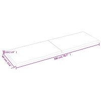 vidaXL Hyllplan 200x60x(2-4) cm obehandlad massiv ek - Bild 6