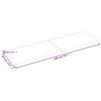 vidaXL Hyllplan 200x60x(2-4) cm obehandlad massiv ek - Bild 10