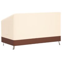 vidaXL Bänkskydd 3-sits beige 159x84x56/81 cm 600D oxford - Bild 5