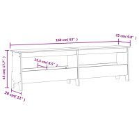 vidaXL Skobänk vaxbrun 160x28x45 cm massiv furu - Bild 9