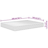 vidaXL Skummadrass medium mjuk 160x200 cm - Bild 7