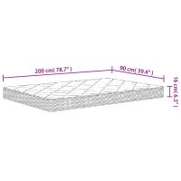 vidaXL Skummadrass medium mjuk 90x200 cm - Bild 9