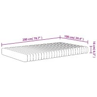 vidaXL Skummadrass medium mjuk 100x200 cm - Bild 7