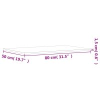 vidaXL Vägghyllor 4 st rökfärgad ek 80x50x1,5 cm konstruerat trä - Bild 10