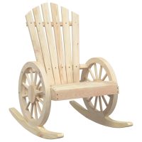 vidaXL Gungstol adirondack massivt granträ - Bild 2