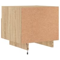 vidaXL Sängbord med LED-lampor 2 st sonoma-ek 40x39x37 cm - Bild 10