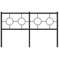 vidaXL Huvudgavel metall svart 135 cm - Bild 3