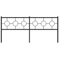 vidaXL Huvudgavel metall svart 200 cm - Bild 3