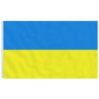 vidaXL Ukrainas flagga med mässingsöljetter 90x150 cm - Bild 2