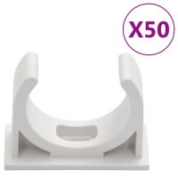 vidaXL Kabelkanal med klämmor Ø30 mm 30 m PVC - Bild 3