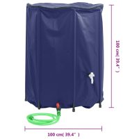 vidaXL Vattentank med kran vikbar 750 L PVC - Bild 9