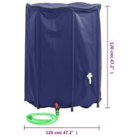 vidaXL Vattentank med kran vikbar 1350 L PVC - Bild 9