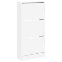 vidaXL Skohylla vit 60x21x125,5 cm konstruerat trä - Bild 4