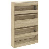 vidaXL Skohylla sonoma-ek 80x21x125,5 cm konstruerat trä - Bild 7