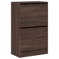 vidaXL Skohylla brun ek 60x34x96,5 cm konstruerat trä - Bild 4