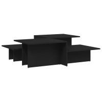 VidaXL Coffee Tables 2 pcs Svart Konstruerat Trä - Bild 2