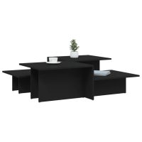 VidaXL Coffee Tables 2 pcs Svart Konstruerat Trä - Bild 3