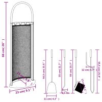 vidaXL Brasverktygsset 5 delar 23x15x66 cm stål - Bild 10