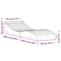 vidaXL Solsäng 205x70x31,5 cm massiv furu - Bild 9