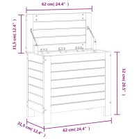 vidaXL Trädgårdspall 62x31,5x52 cm impregnerad furu - Bild 10