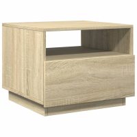 vidaXL Soffbord med LED sonoma-ek 50x49x40 cm - Bild 3