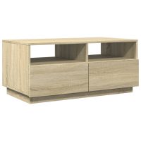 vidaXL Soffbord med LED sonoma-ek 90x49x40 cm - Bild 3