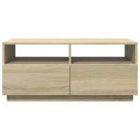 vidaXL Soffbord med LED sonoma-ek 90x49x40 cm - Bild 5