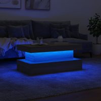 vidaXL Soffbord med LED sonoma-ek 90x50x40 cm - Bild 5