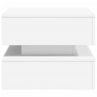 vidaXL Soffbord med LED vit 50x50x40 cm - Bild 7