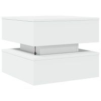 vidaXL Soffbord med LED vit 50x50x40 cm - Bild 8