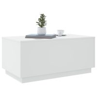 vidaXL Soffbord med LED vit 90x50x40 cm - Bild 6