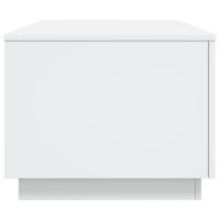 vidaXL Soffbord med LED vit 90x50x40 cm - Bild 8