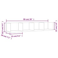 vidaXL Väggskåp 2 st sonoma-ek 99x18x16,5 cm konstruerat trä - Bild 11