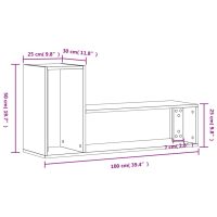 vidaXL TV-skåp 2 st vit 100x30x50 cm konstruerat trä - Bild 12