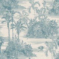 DUTCH WALLCOVERINGS Tapet Tropical beige och ljusblå - Bild 2