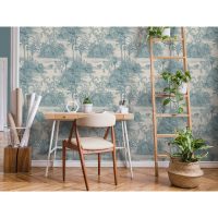 DUTCH WALLCOVERINGS Tapet Tropical beige och ljusblå - Bild 7