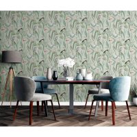 DUTCH WALLCOVERINGS Tapet Flamingo mintgrön - Bild 4